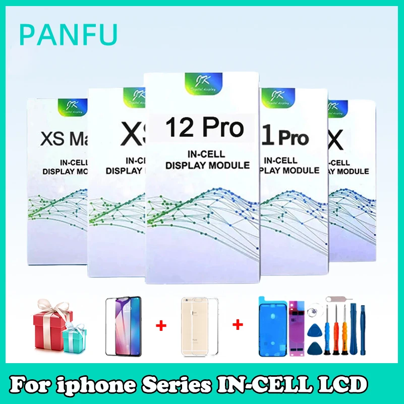 JK Incell Screen For iPhone X XR XS Max 11 11Pro Max 12PRO LCD Display Touch Screen Assembly Replacement With True Tone