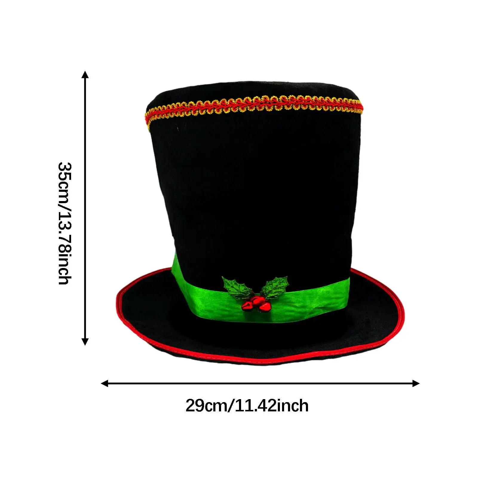 Ringmaster Top Hat Comfortable with Colorful Ribbons Costume Accessory Headwear Nutcracker Hat for Stage Performance Fancy Dress