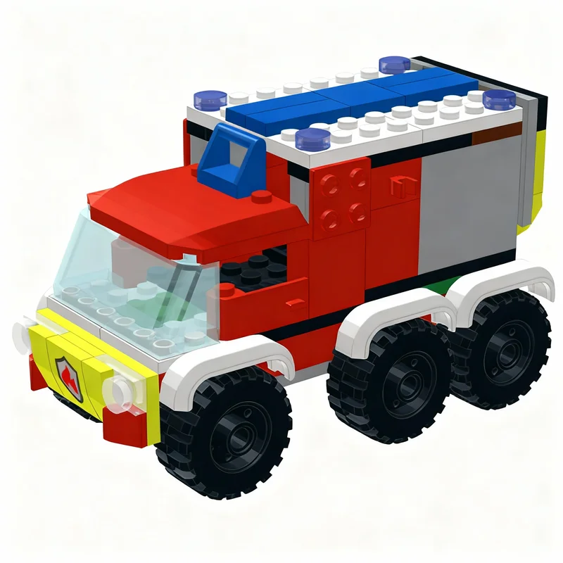 144 elementy MOC Wóz Strażacki – Kids Toys Quad recenzja i cena