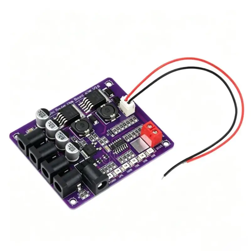1 PCS 40W Battery Charging Board 4-Port Mini Router UPS Board 12.6V Power Module USB/DC Port Power Module
