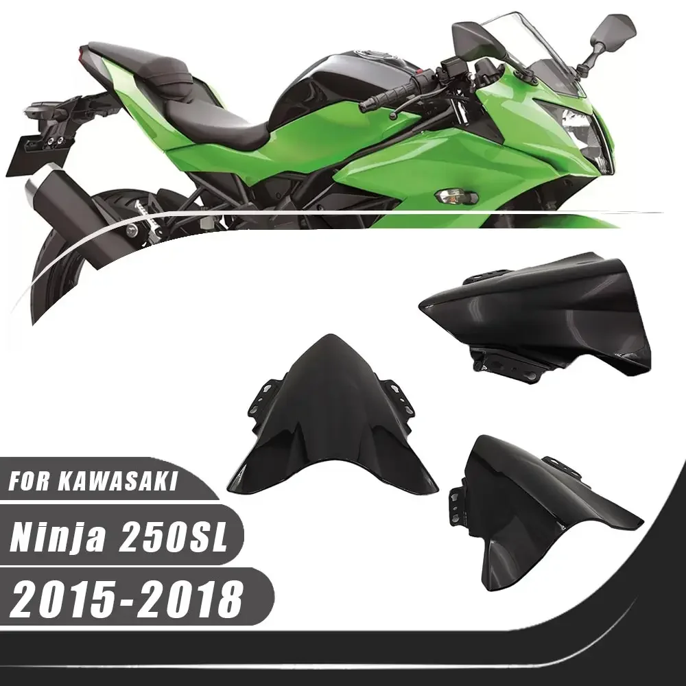 

For 2015-2018 Kawasaki Ninja 250SL 2016 2017 Motorcycle ABS Windshield Windscreen Wind Deflectors