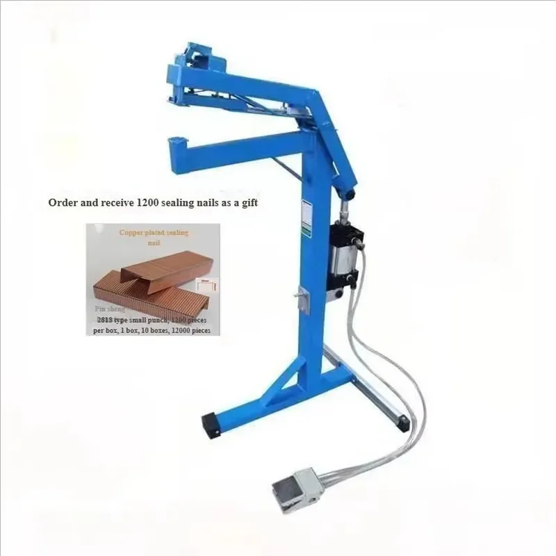 Manual Operation Pneumatic Corrugated Stapler Machine Carton Nail Packing Box Machine