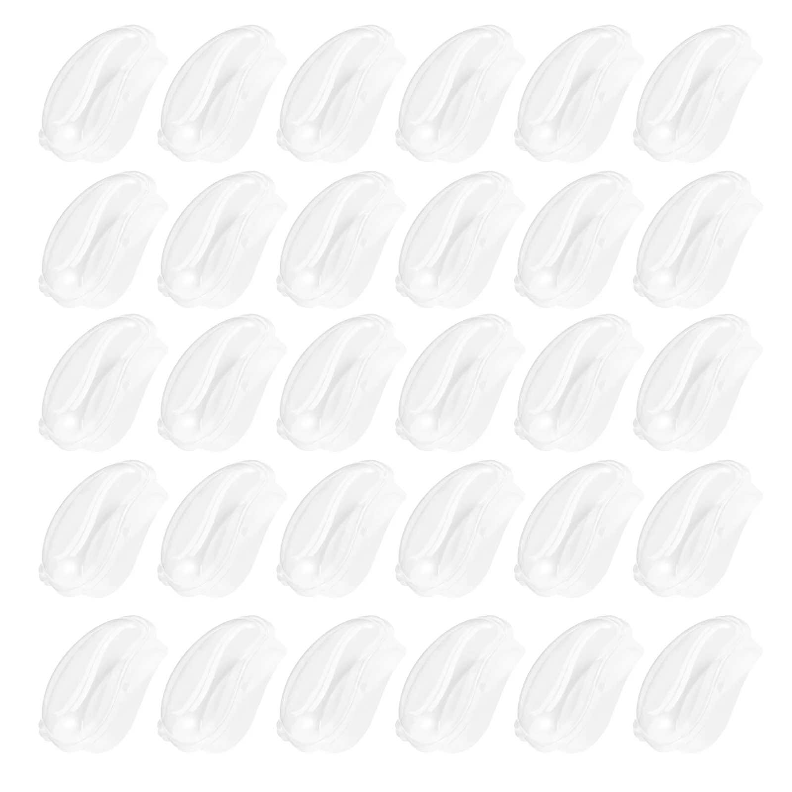 

50 Pcs Mango Cake Box Fruit Storage Container Mini Plastic Cupcake Holders Pastry Lid Leak Resistant Food Delivery Packaging