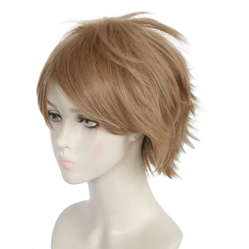 Wig Cosplay Anime Rambut Pendek Coklat Ron Weasley Cosplay