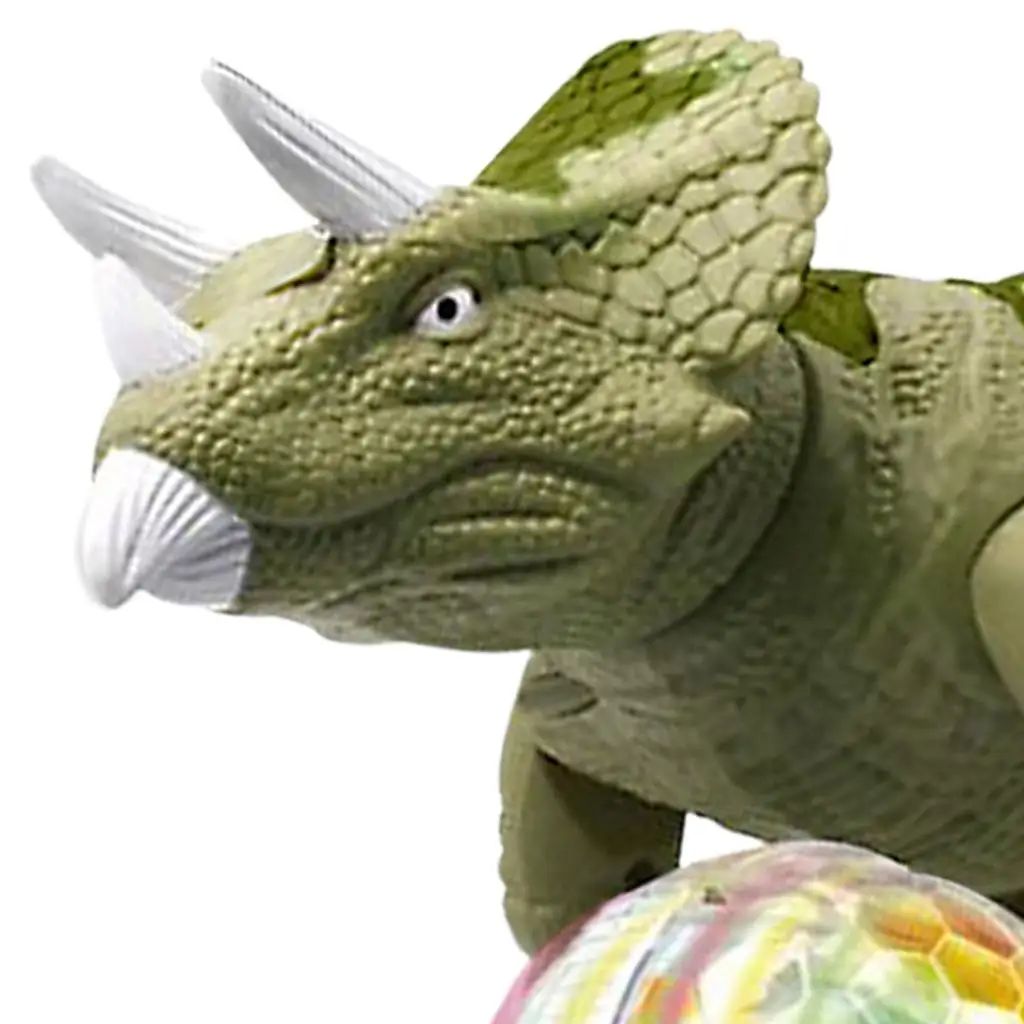 Electric Dinosaur with Roaring Sound & 7-Color Light Large Dinosaur Action Figure Electronic Walking Dinosaur for Kids Toddler