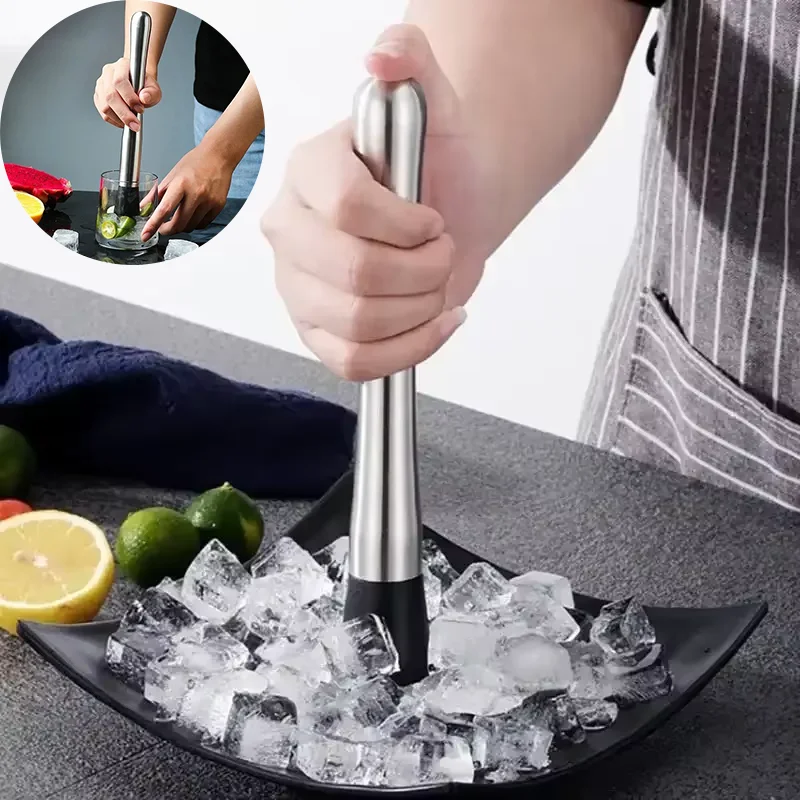 1pc Eis Brecher Hammer Edelstahl Multi-Verwenden Cocktail Werkzeug für Bar Shaker Smoothie Maker Obst Zerschlagen Küche Liefert eis