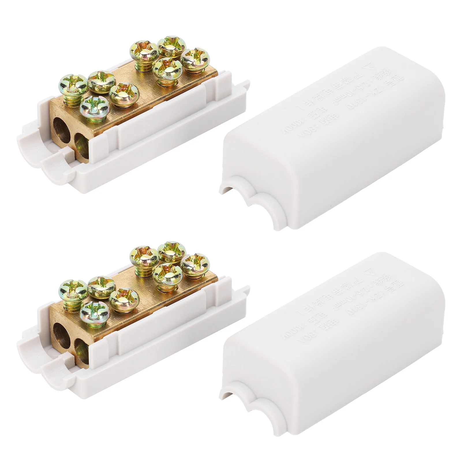 High‑Power Main Splitter High‑Power Main Splitter T‑Shape 1‑in‑2‑out Wiring Terminal Block ZK‑1310 1000V 80A