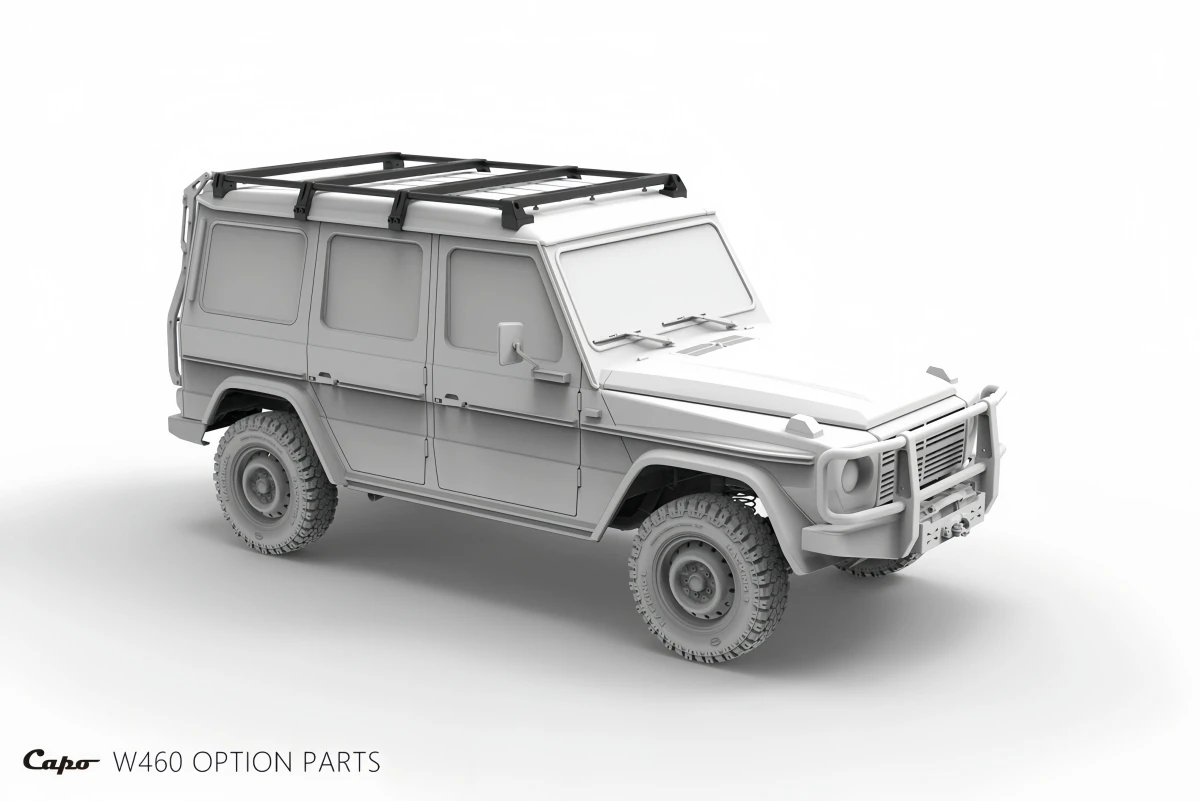 Luggage Rack Base Mount for Capo w460 G-Wagon 1/8 scale Rock Crawler car RC Truck Upgrade part