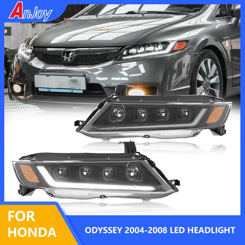 Car Headlights For Honda Odyssey 2004-2008 new style full LED Assembly Upgrade High Configure Projector Lens Accessories