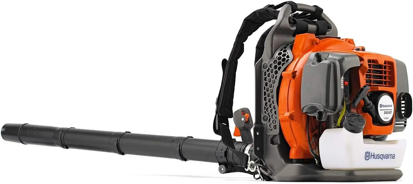 350BT Gas Leaf Blower, 50.2-cc 2.1-HP 2-Cycle Backpack Leaf Blower with 692-CFM, 180-MPH, 21-N Powerful Clearing Perfo