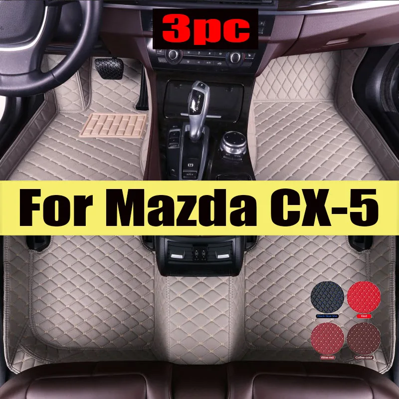 

Carpets For Mazda CX-5 CX5 CX 5 MK2 2024 2023 2022 2021 2020 2019 2018 2017 Car Floor Mats Interior Parts Waterproof Covers