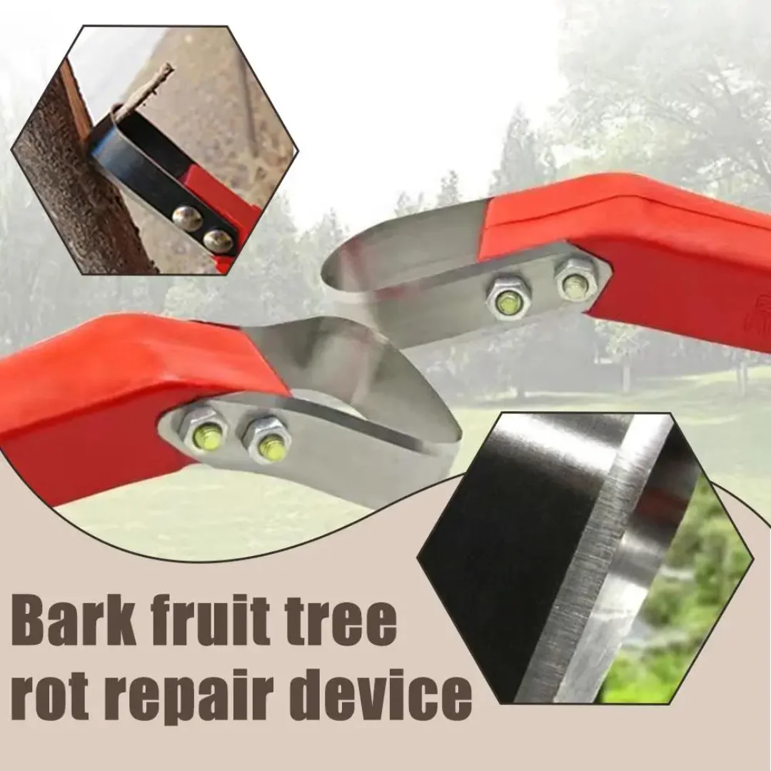 1Pc Tree Bark Repairer Fruit Tree Rot Disease Scraper Orchard Tool Dual-use Tree Scratching Tree Bark Scraping