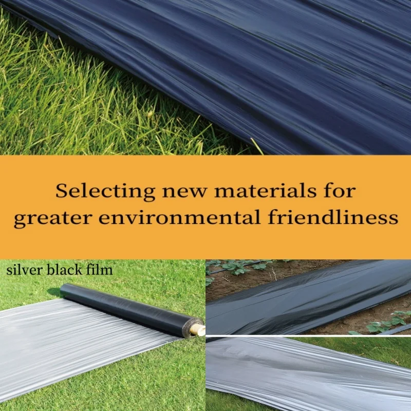 

Silver Black Plastic Film With Wide Application And Strong Light Reflection To Promote Photosynthesis