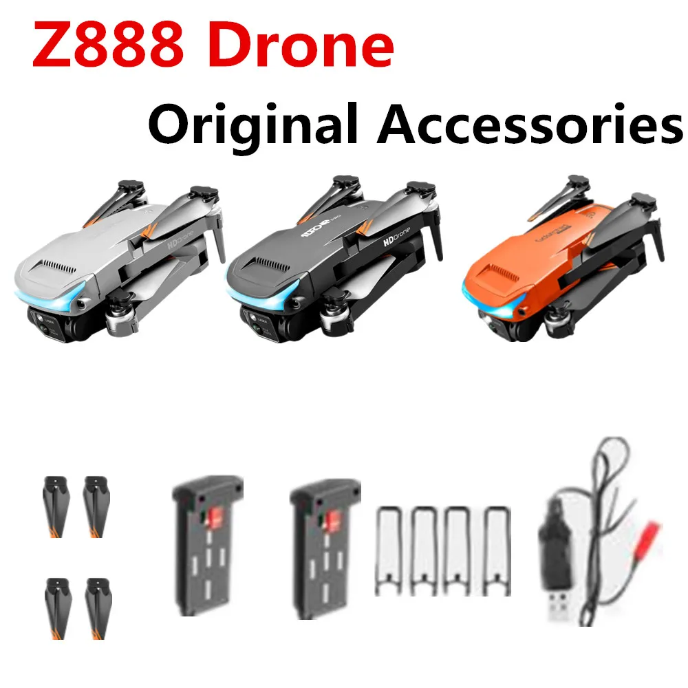 Z888 Drone Battery Original Accessories 3.7v 1800 mAh / Propeller Blade/ USB Line/ For  Z888 Drone Spare Parts