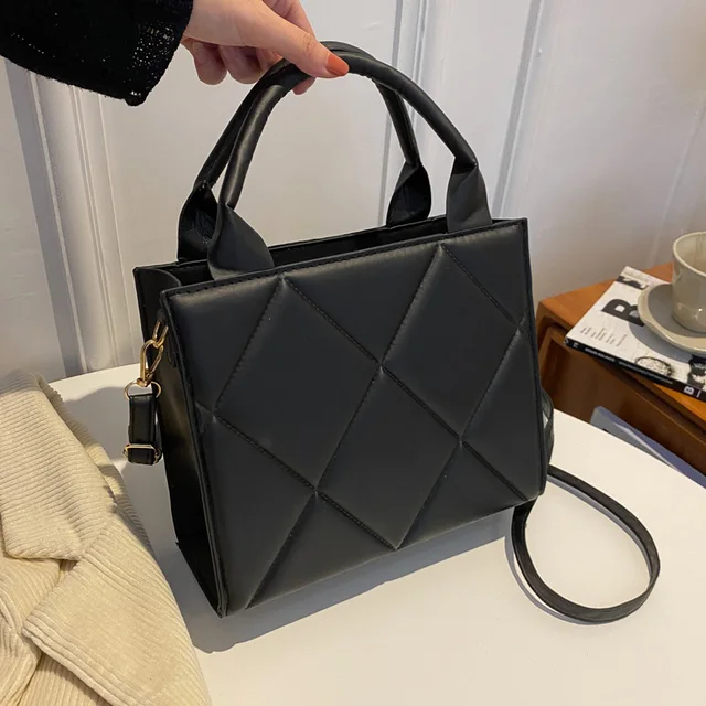 Torebki damskie o dużej pojemności na co dzień Torby z górnym uchwytem Modne torby na ramię typu crossbody w kratę dla kobiet prezent