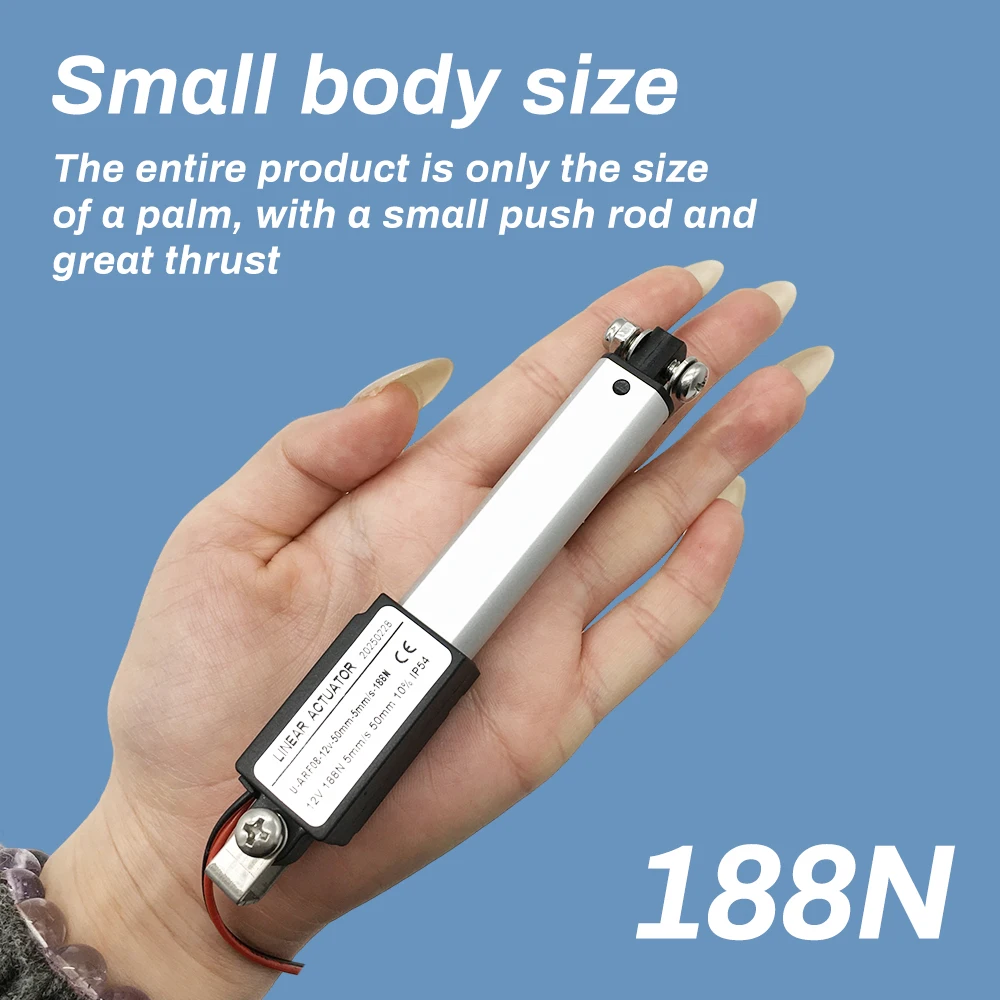 Micro Linear DC6V/12V/24V Thrust Actuator Mini Electric Cylinder Push Rod10-200mm Stroke for Remote Controls Robotics Automation - Image 5