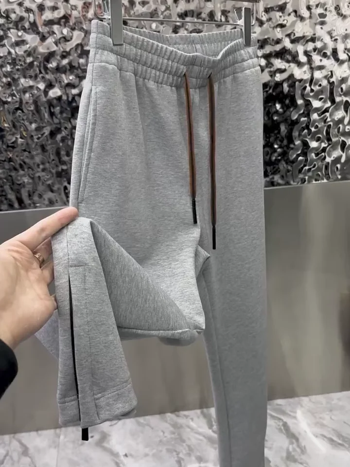 

High Quali Faionable Men's Straight Leg Casual Pants Spring Autumn Versatile Sli Busin Casual Trousers