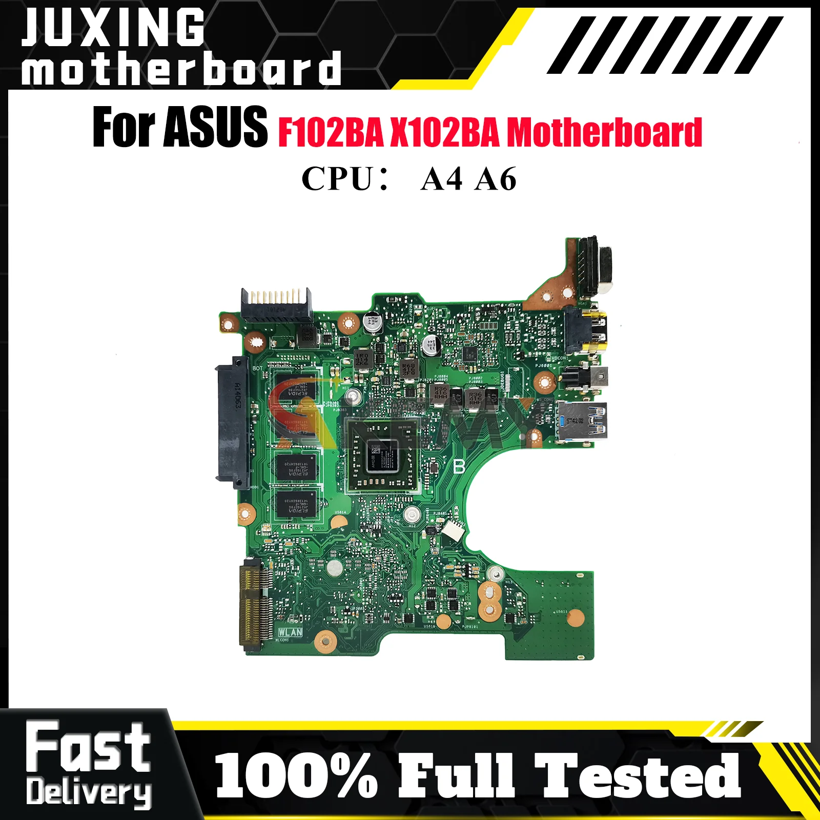

Материнская плата для ноутбука X102BA для ASUS VivoBook X102B X102BA F102BA, материнская плата для ноутбука с процессором A4 A6, 100% тестирование, ОК, быстрая доставка