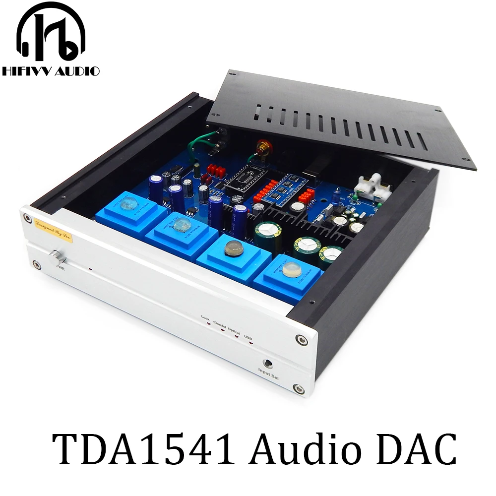 

TDA1541 I2S IIS DOP Coaxial Fiber SPDIF Digital Audio DAC Decoder Board For HiFi home amplifier system Support 16Bit 48Khz