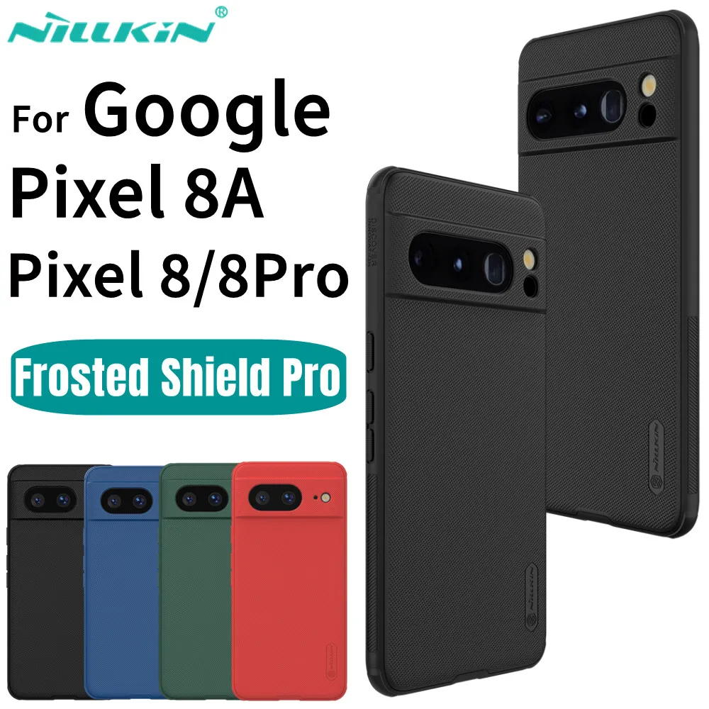 

Nillkin For Google Pixel 8/8A/8 Pro Case Super Frosted Shield Pro Hard PC Shell Shockproof Back Cover For Google Pixel 8 Pro/8A