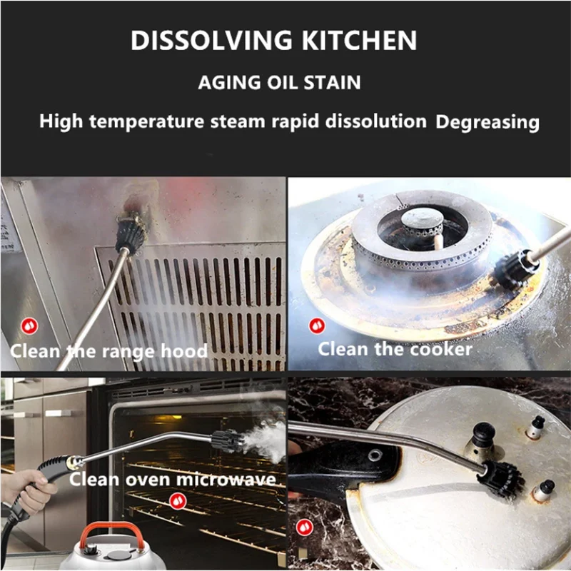 Imagem -04 - Limpador a Vapor Portátil com Depósito de Água Ferramenta de Limpeza 2800w 110v 220v Alta Temperatura