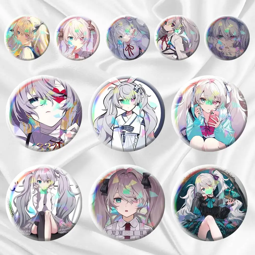 

Miku N25 Cute 75mm 58mm 44mm 25mm Brooch Backpack Hat Pins Accessories Toys Badge