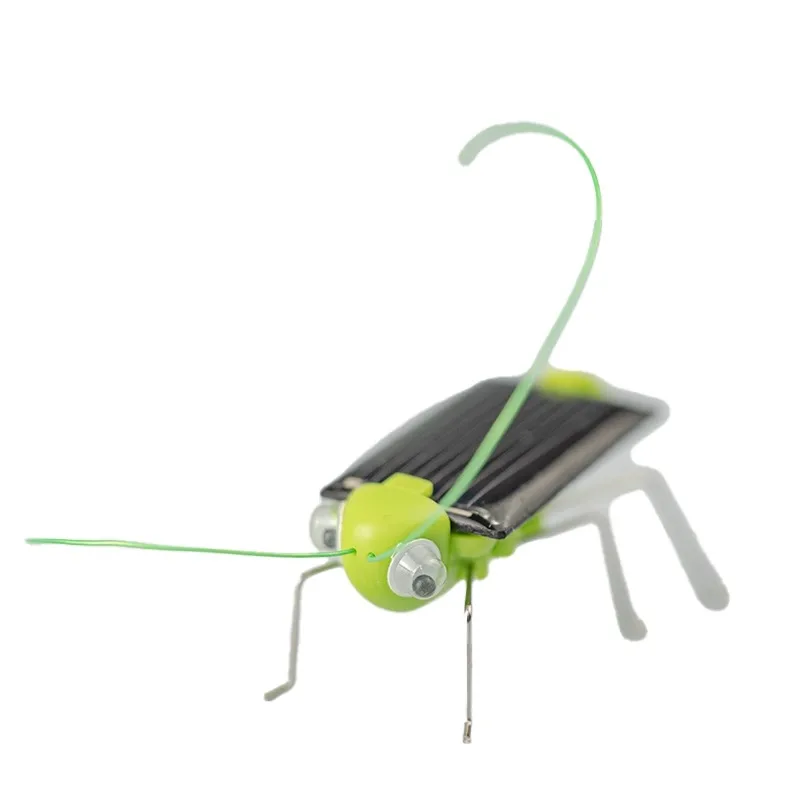 Solar Power Locust Grasshopper Cute Insect Figurine Tricking Toy Creative Educational Toy Gift Science Technology Experiment