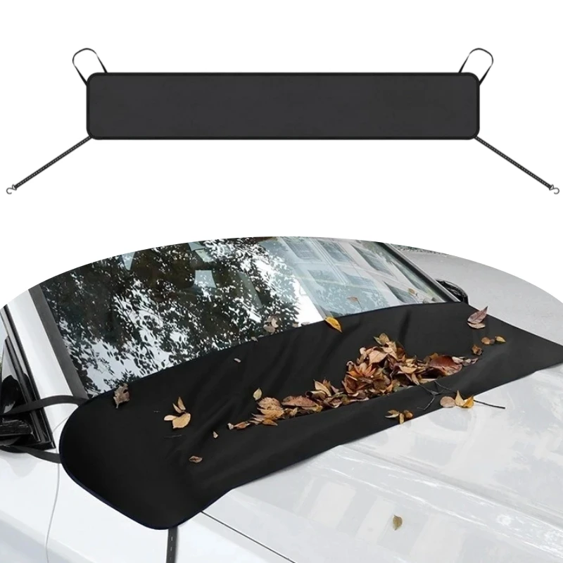 Car Windshield Leaf Guard Cover Rain Gutter Net Wiper Protector Bird Dropping Dust Debris Blocker Covers Outdoor Car Accessory