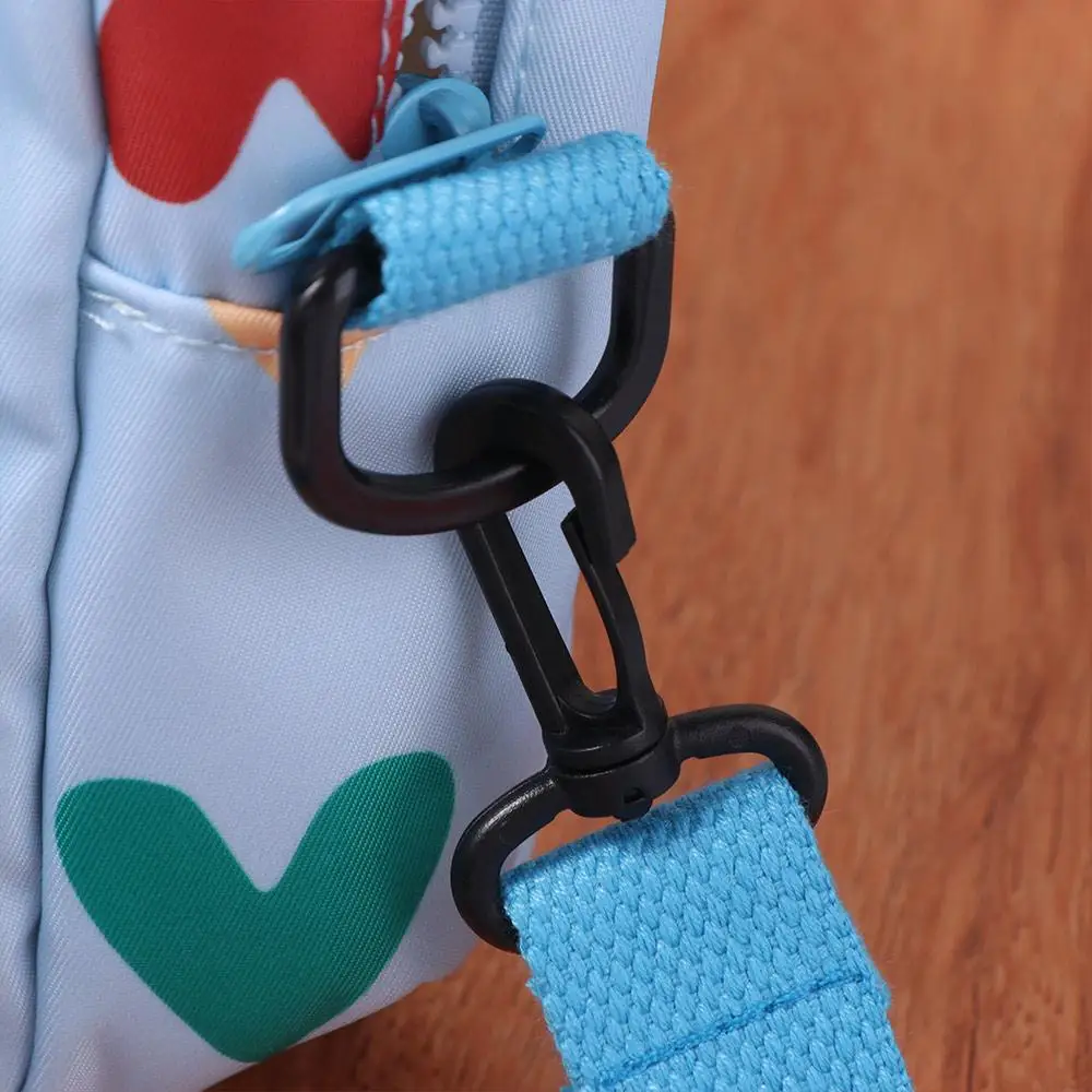 Korean Style Crossbody Shoulder Bag Love Heart Printed with Pendant Mini Dopamine Handbag Fashion Cartoon Children Messenger Bag