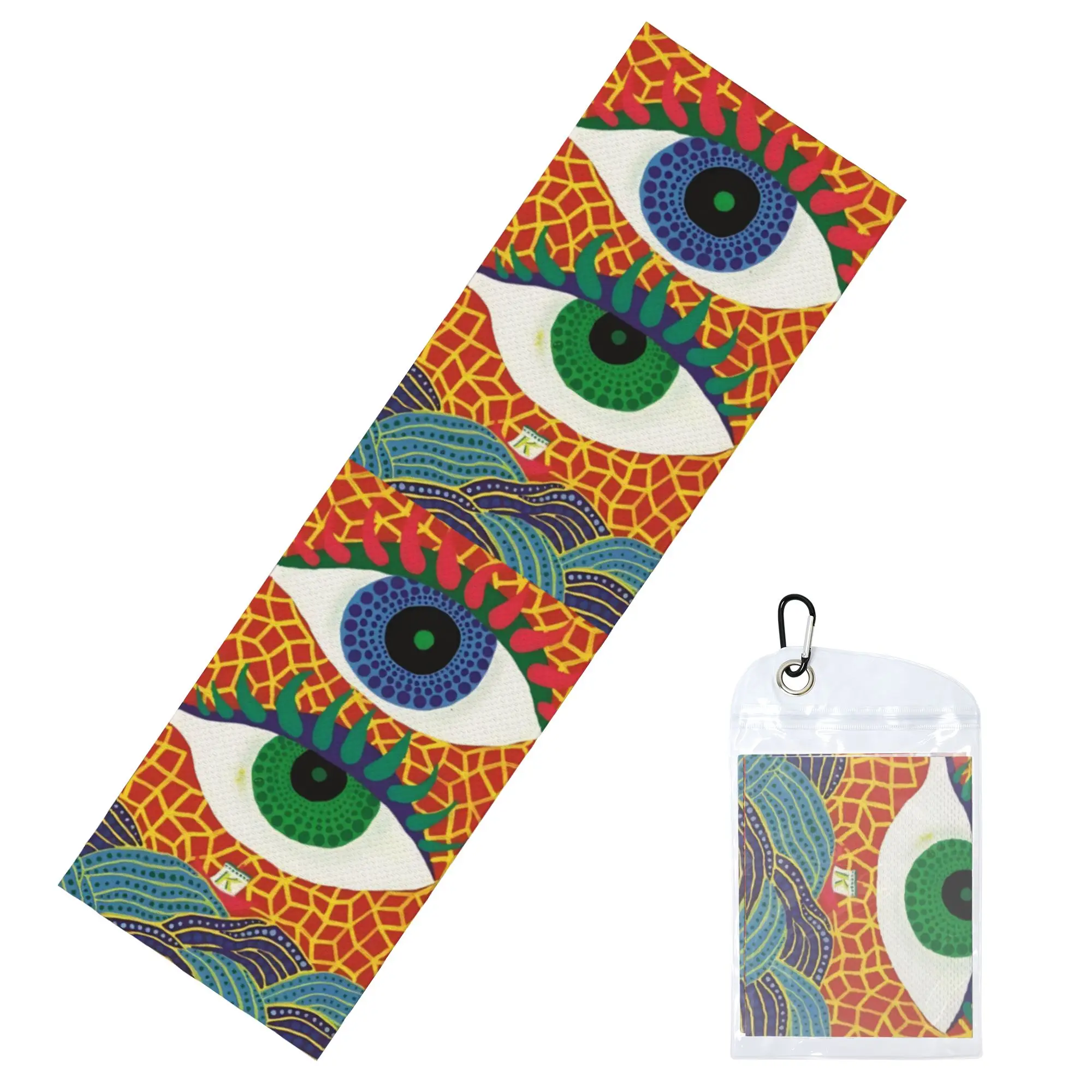 Cold Exercise Towel Yayoi Kusama Abstract Pumpkin Beach Sports Yoga Towel Camping Towel Refreshing Sports Scarf Face Towels