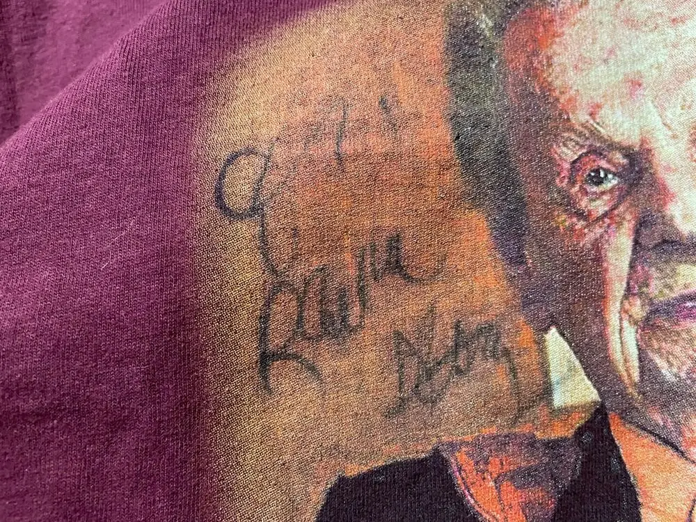 SIgned Autograph Dr. Ralph Stanley T Shirt Bluegrass Large