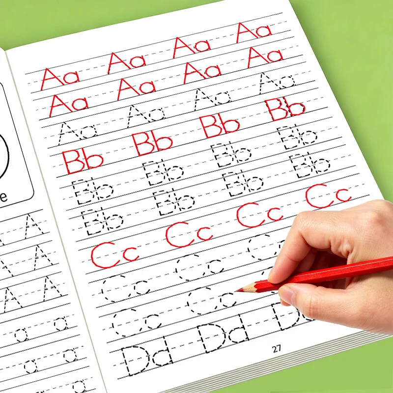 32 Pages Alphabet Pen Control Practice Workbook, Alphabet Handwriting Activity Book, Early Educational Writing Practice for Kids