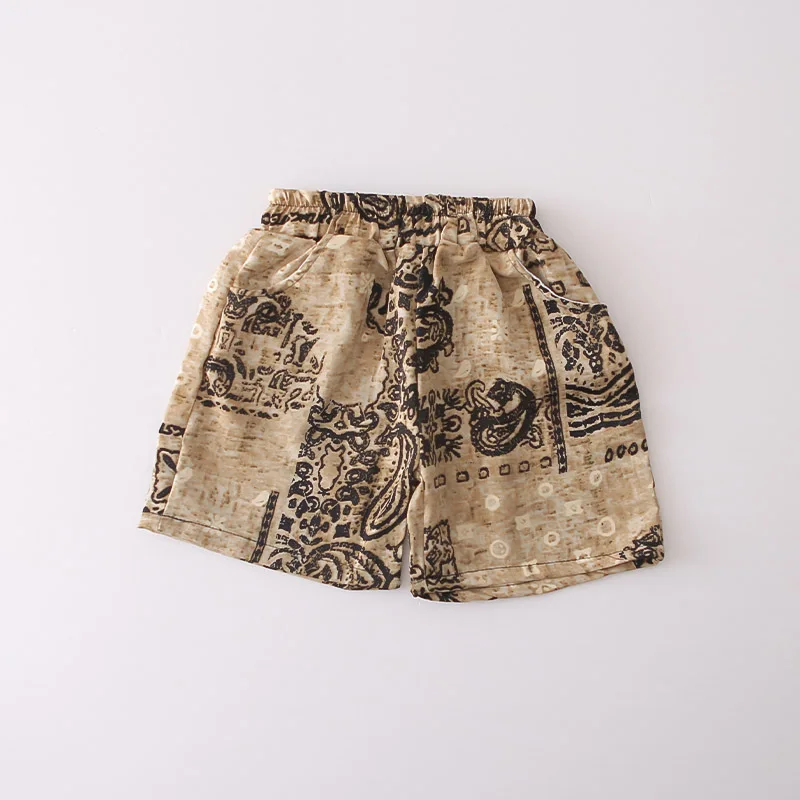 الفتيان الملابس مجموعات الصيف 2025 الأطفال سترة بلوزات بلا اكمام سراويل قصيرة 2 قطعة السراويل الموضة دعوى للطفل الزي الاطفال رياضية