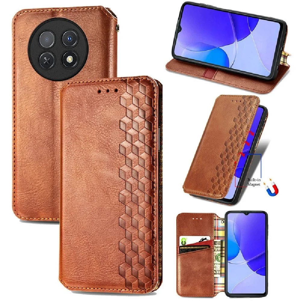 

Nova 12i 12s 11 12 SE кожаный текстурированный чехол-кошелек для Huawei Nova 12 Lite с магнитной откидной крышкой Nova 13 12 11 Pro 11i 12s Funda