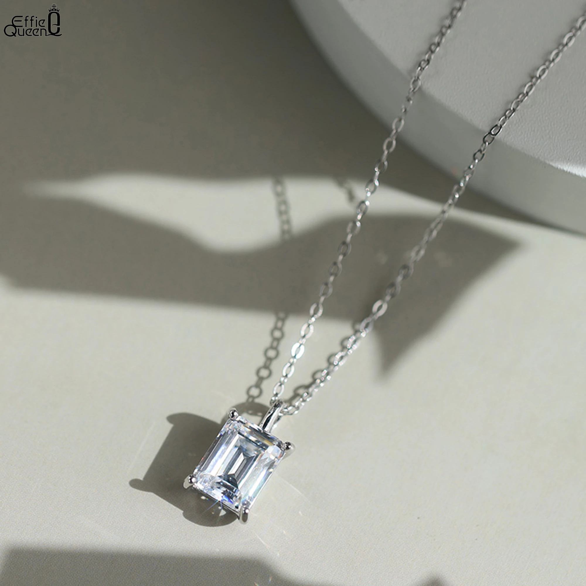 EFFIE QUEEN 인증 1-4CT D 컬러 모이사나 - Moissanite Pendant Necklace Solitaire 리뷰 및 가격