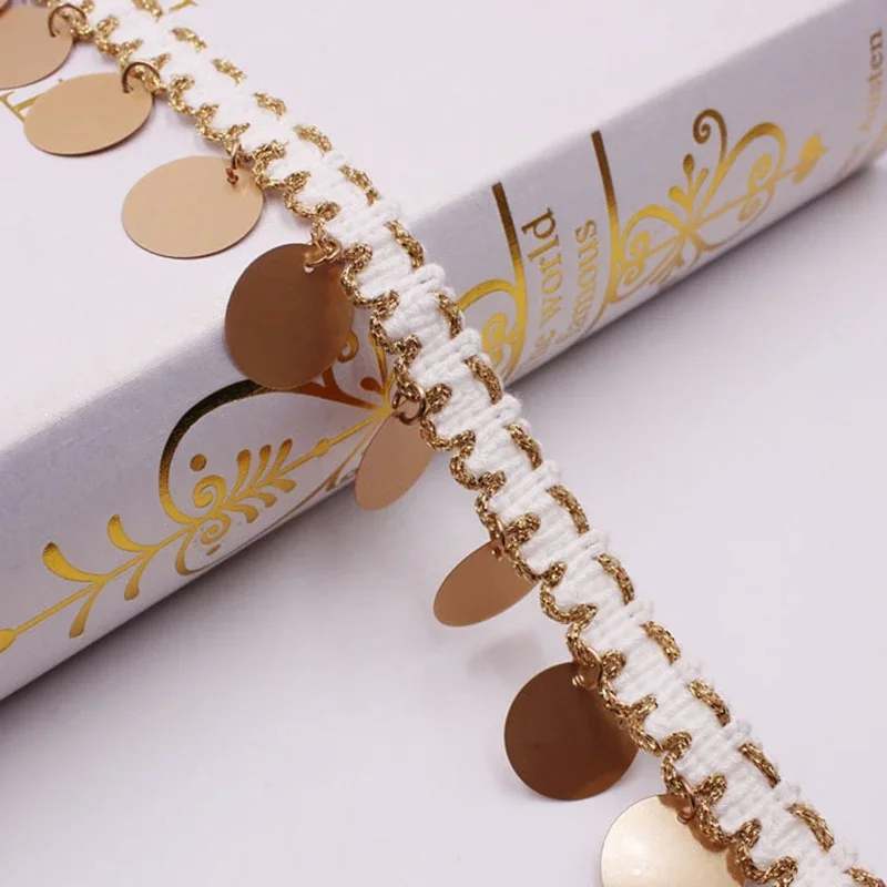 1 Yard Pailletten-Seidenquasten-Bordüre, Spitzenband, Stickerei, Nähzubehör, Quasten für Schmuck, DIY, für Kleidung, Vorhänge, DIY – Detail 4