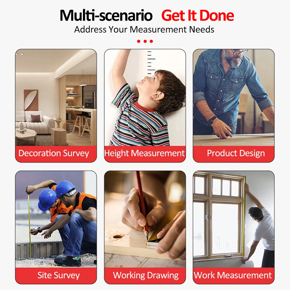 Fita métrica de alta precisão, cor fluorescente, régua dupla face com concha transparente, escala de eixo de metal