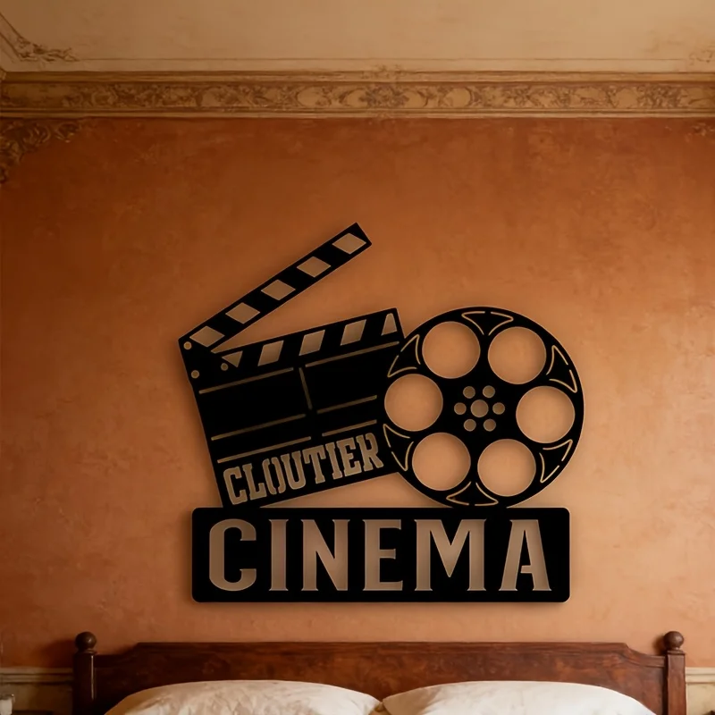 CIFBUY Vintage Cinema Movie Theater Metal Tin Sign Retro Film Room Art Classic Palace Text Hanging Plaque For Home Office Decor