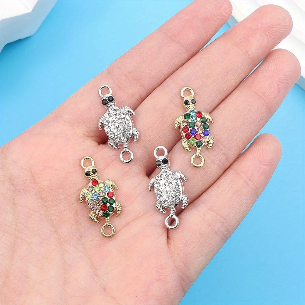 4/8/16pcs Multi-color Turtle Shaped Pendant, Used for DIY Accessories Christmas, Halloween, Thanksgiving Decoration Accessories
