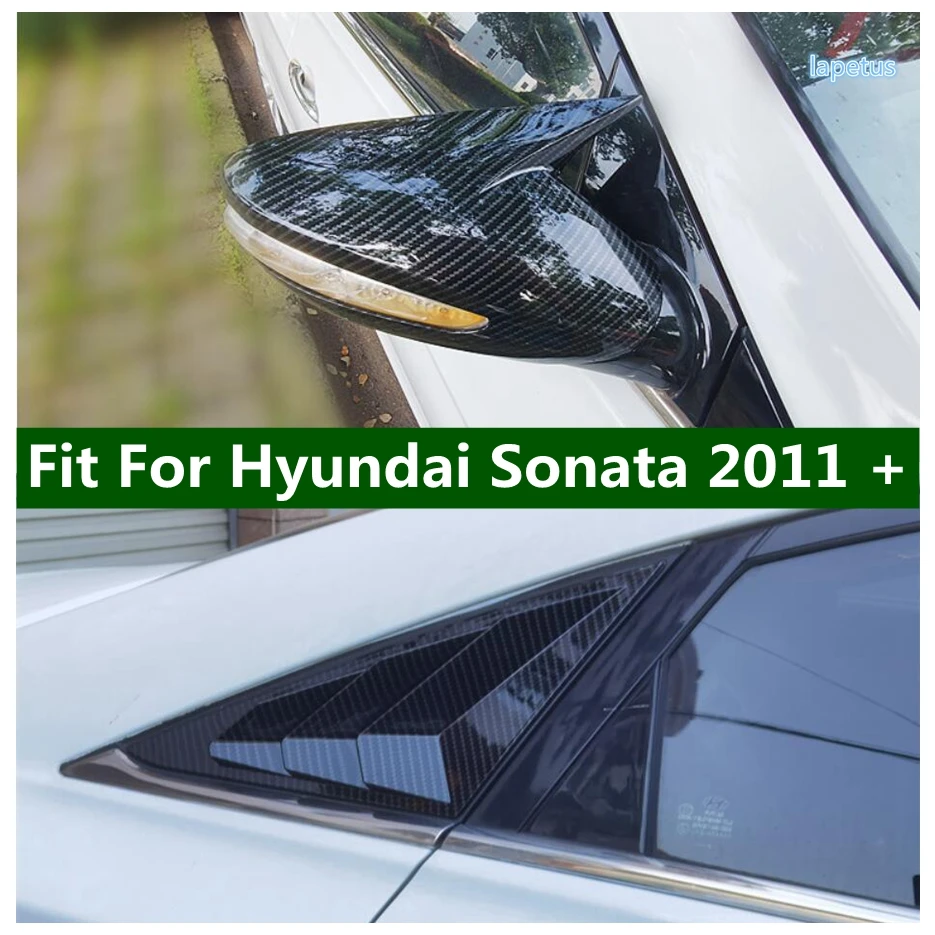 

Ox Horn Rearview Mirror Protector Cap Rear Window Louver Shutter Cover Trim For Hyundai Sonata 2011 - 2014 External Spare Parts