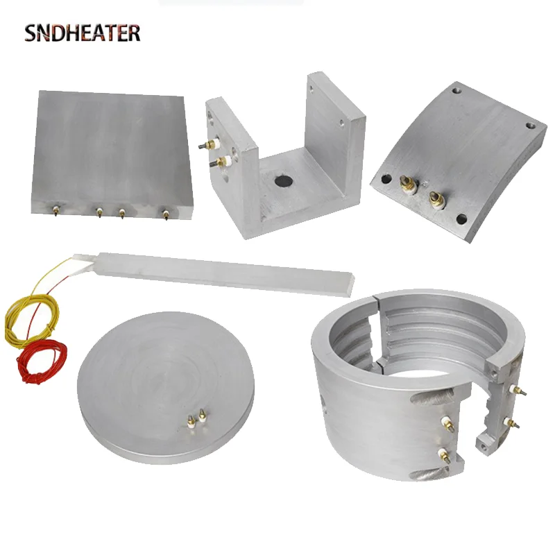 SNDHEATER Высокотемпературная нагревательная катушка из литого алюминия, медная нагревательная пластина 48 В, 120 В, 220 В, 380 В, 120 мм, 175 мм, 200 мм для экструдера