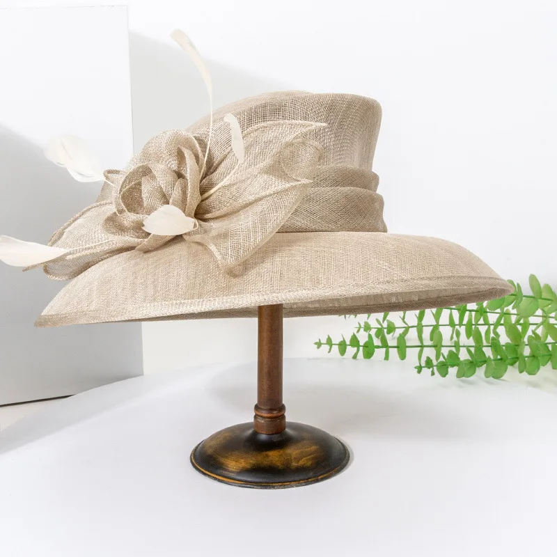 haut-de-gamme-noeud-fleur-dames-st-chapeau-retro-par-large-bord-cadeau-chapeau-jazz-casquette-saison-d'ete-origine-chinoise