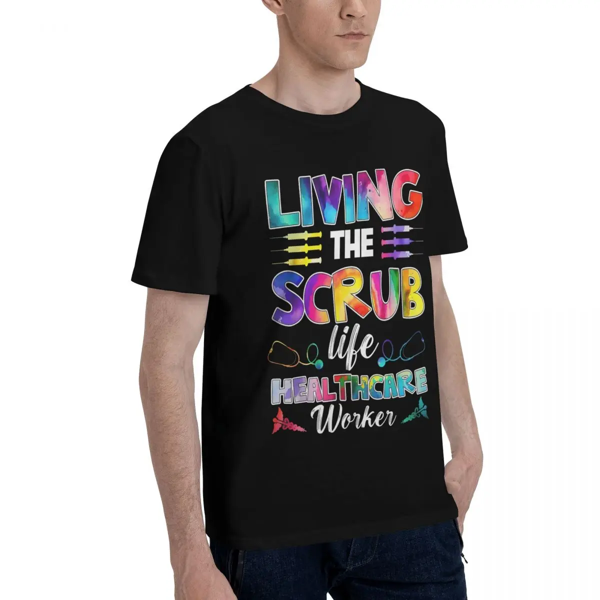 Colorful Scrub Life Print Move Tshirt High quality Travel Championship Graphic Cool Eur Size