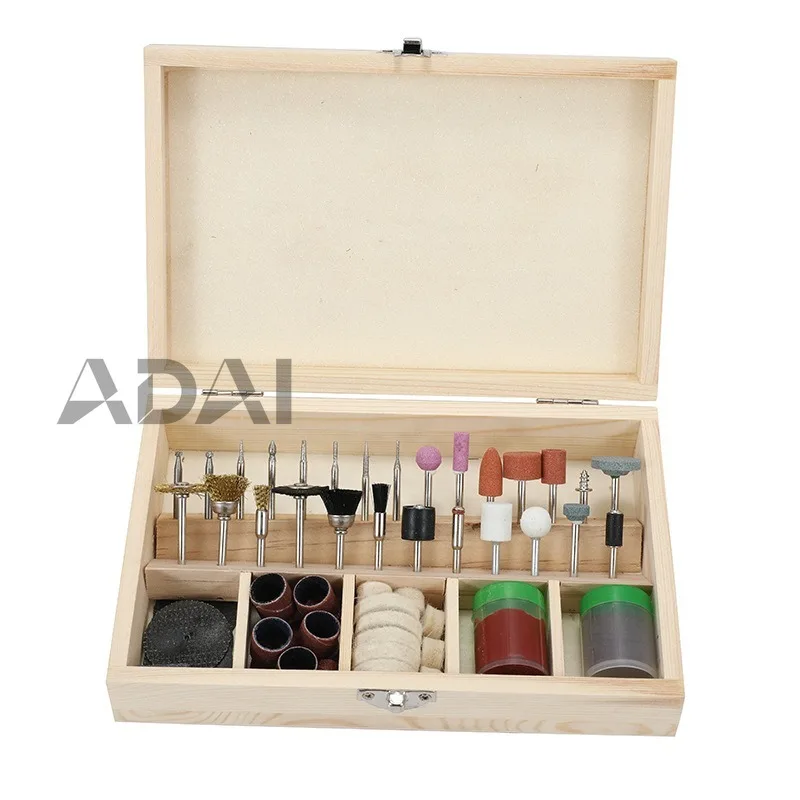 

100 изысканных деревянных наборов с электрическими шлифовальными головками для резки, шлифовки, полировки и высокотемпературной стойкости