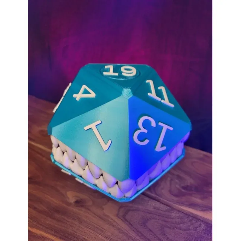 

3D-Printed Dice Tower Toy Model Unique Geometric Design Tabletop Organizer Creative Home Decor