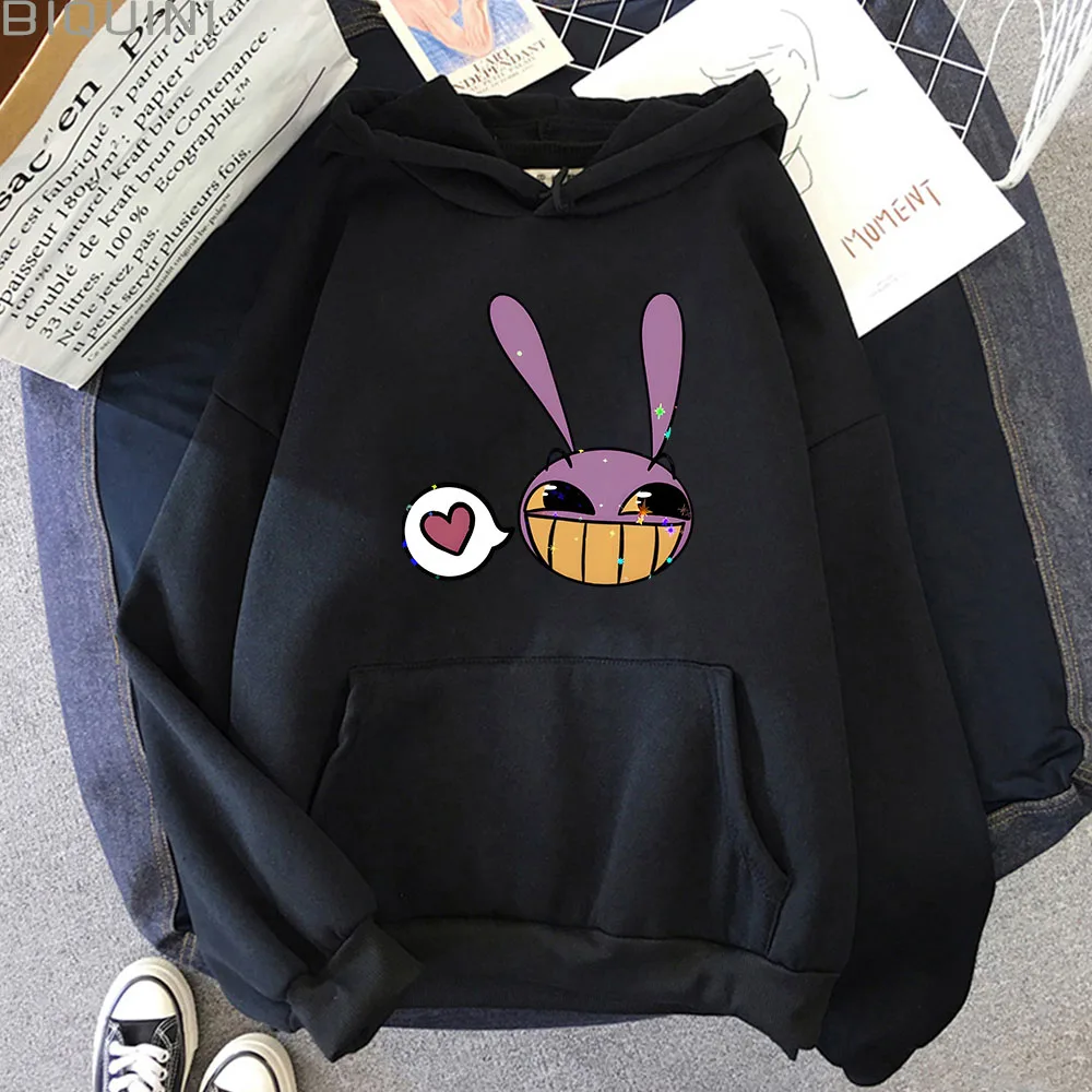 The Amazing Digital Circus Woman Clothing Harajuku Sweatshirts Aesthetic Kawaii Jax Hoodies Unisex Cute Rabbit Fashion Pullover