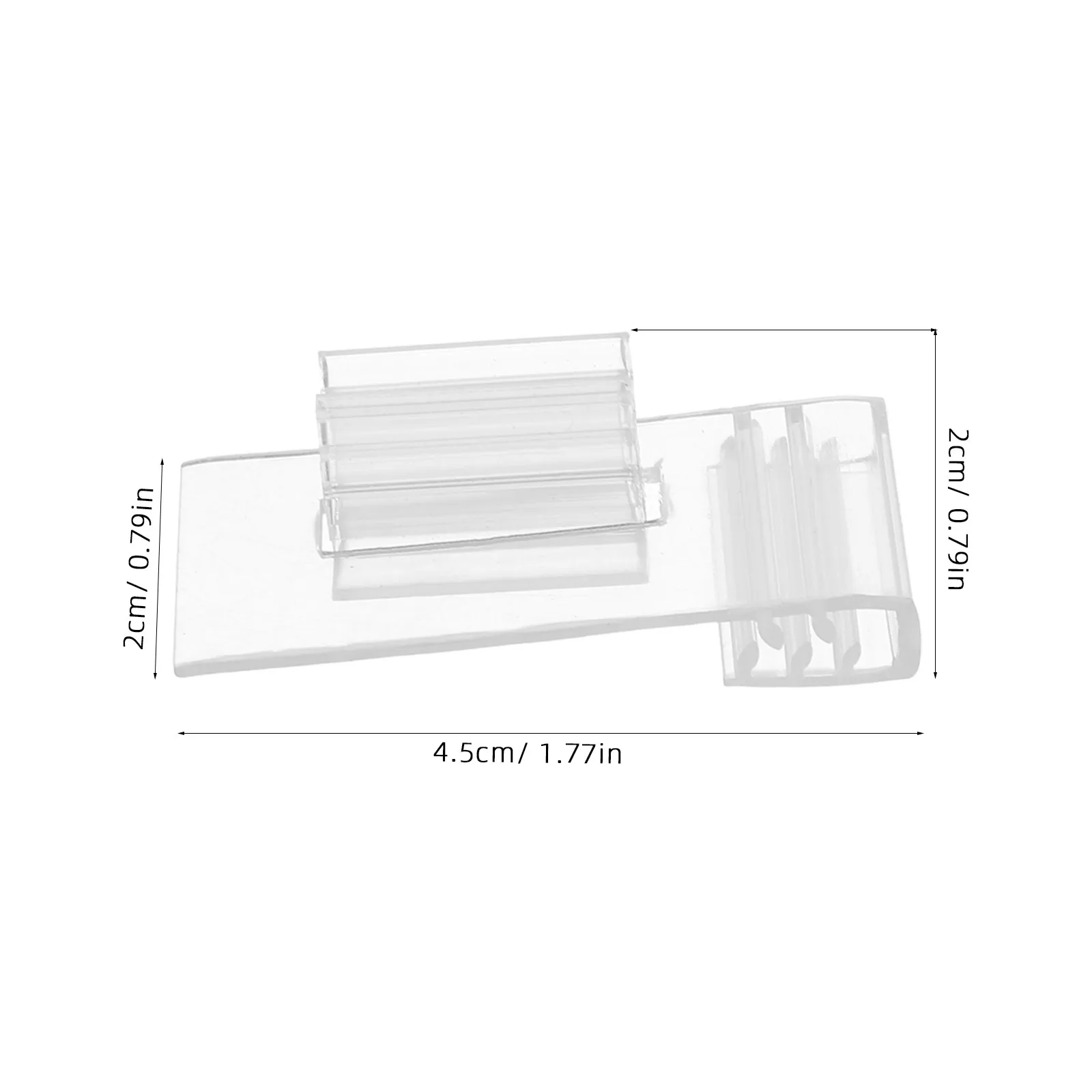 20Pcs Transparent Plastic Price Display Clips Clear Retail Label Holders for Supermarket Shopping Mall Store Display Holder