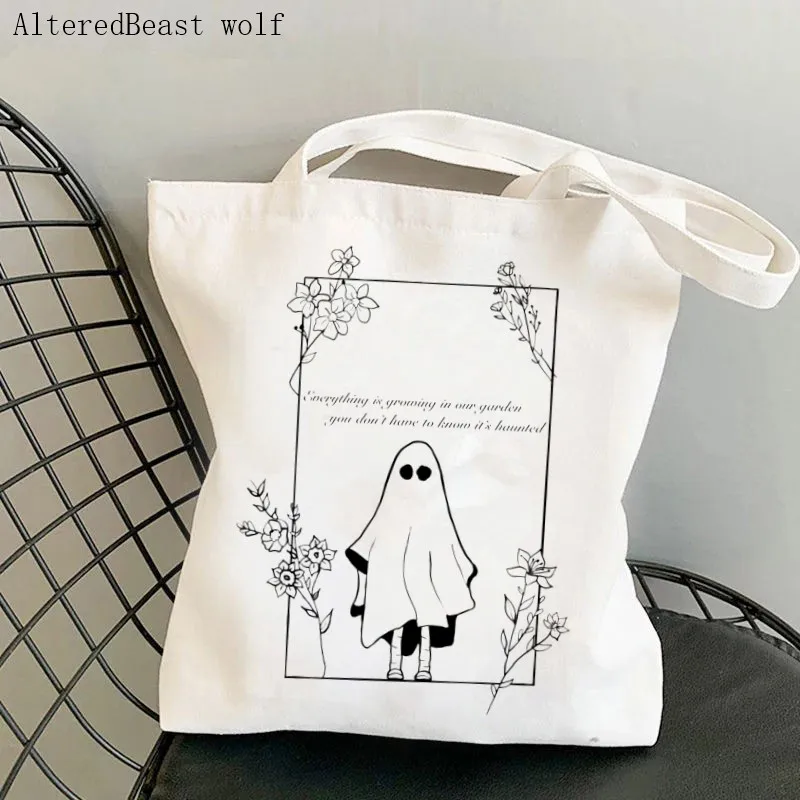 

Shopper Phoebe Bridgers Garden Song Printed Tote Bag women Harajuku shopper handbag girl Shoulder shopping bag Lady Canvas Bag