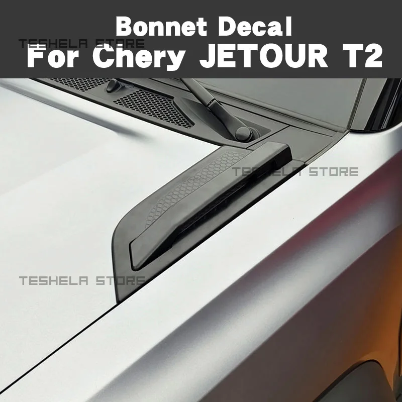 Car Front Hood Scoop Decorative Stick Cover Universal For Chery Jetour Traveller T2