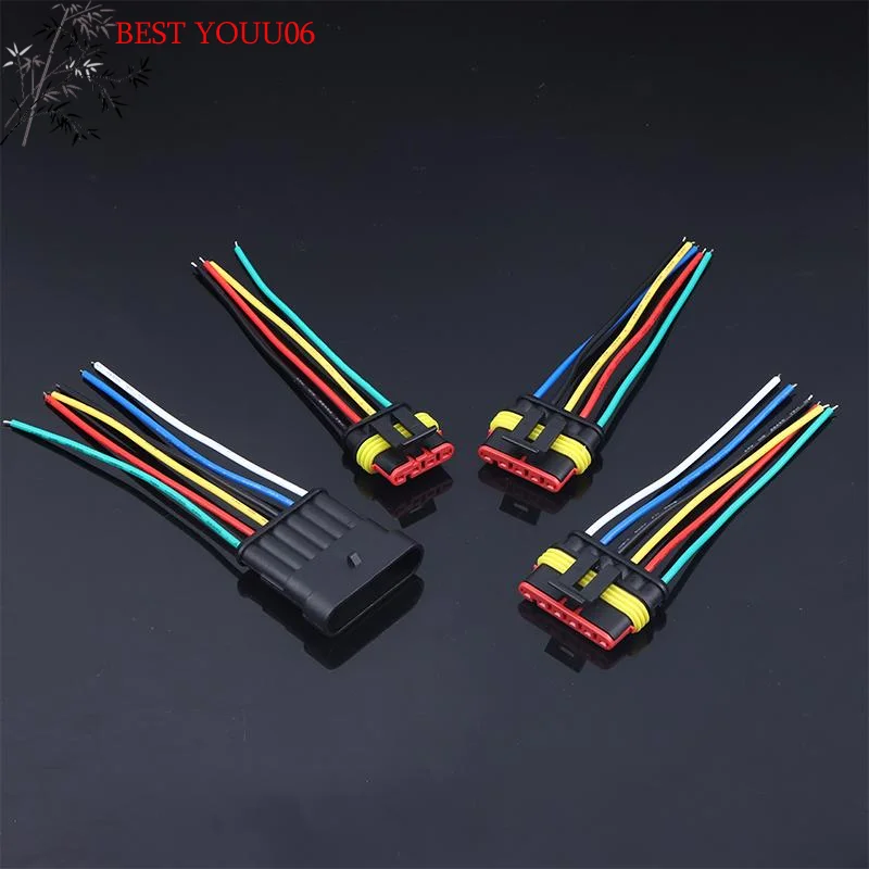 (YOUU06)1/2/3/4/5/6Pin Way Electrical Wire Connector 18AWG Male Female Plug Socket, Quick Disconnect Wire For Car Truck